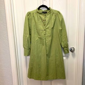 Green swing dress
